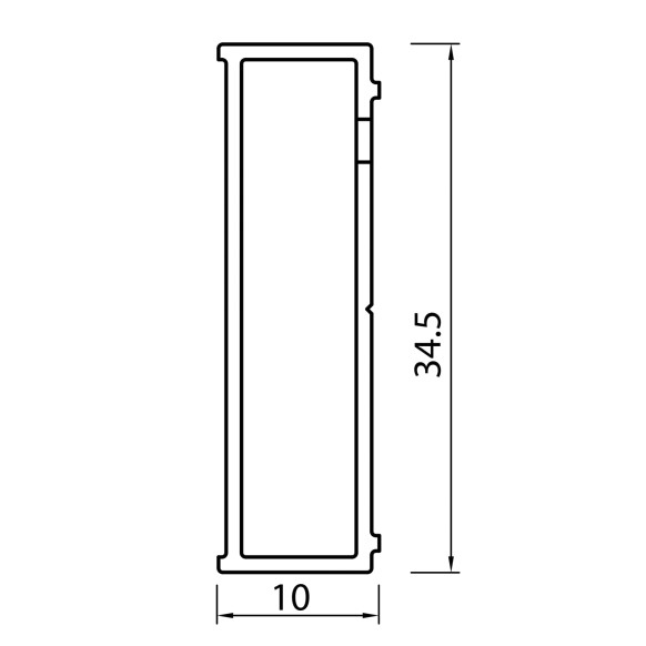 Profilo di compensazione extra +1 cm OSLO cromo