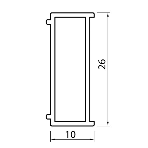 Profilo di compensazione extra +1 cm HELSINKI cromo