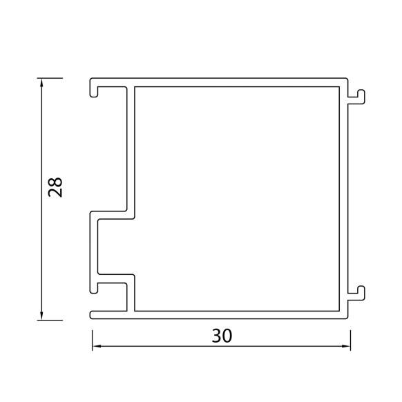 Profilo di compensazione extra +3 cm TOKYO cromo