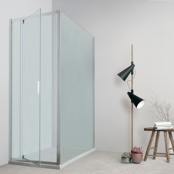 Box doccia TOKYO porta battente rettangolare 75x100 cm altezza 200 cm cristallo 6 mm