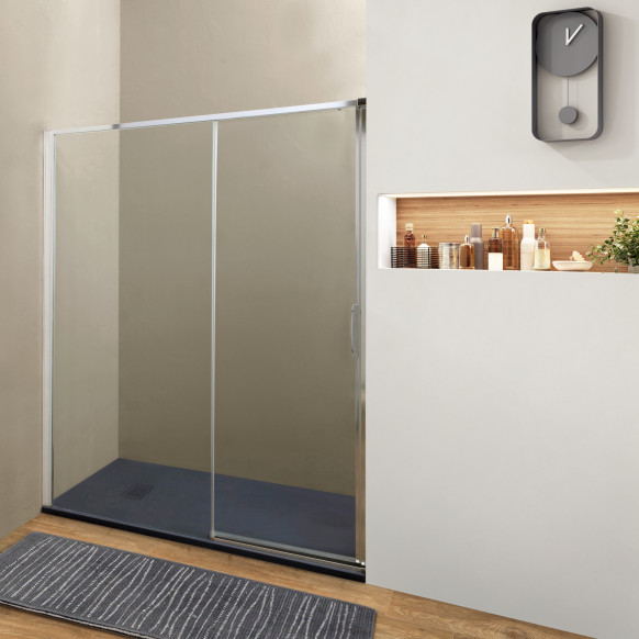Porta doccia DENVER scorrevole 130 SX cm altezza 200 cm cristallo 8 mm