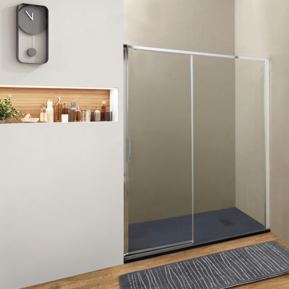 Porta doccia DENVER scorrevole 140 DX cm altezza 200 cm cristallo 8 mm